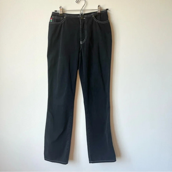 Vintage Moschino Black Low Rise Jeans - Picture 1 of 7